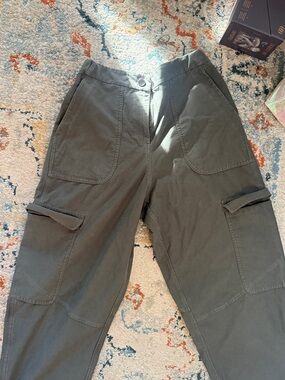 Lululemon Olive Green Cargo Pants -  Utility Style Stretchy Hiking Pants